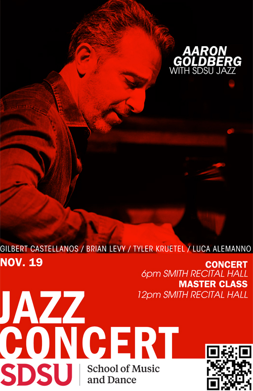 Renowned Jazz Pianist Aaron Goldberg with SDSU JAZZ